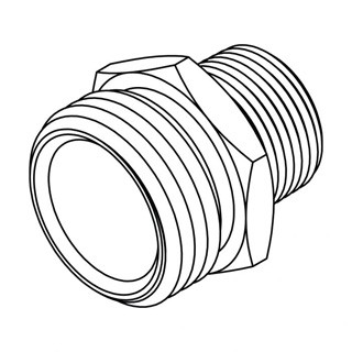 GHT to Pipe Garden Hose Fitting