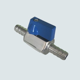 Mini Ball Valve Stainless Steel Barb to Barb