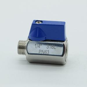 Mini Ball Valve Stainless Steel Male to Female Mini Ball Valve Stainless Steel Male to Female