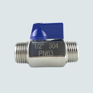 Mini Ball Valve Stainless Steel Male to Male