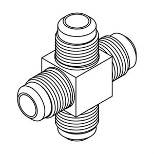 SAE 45 Degree Tube Union Cross